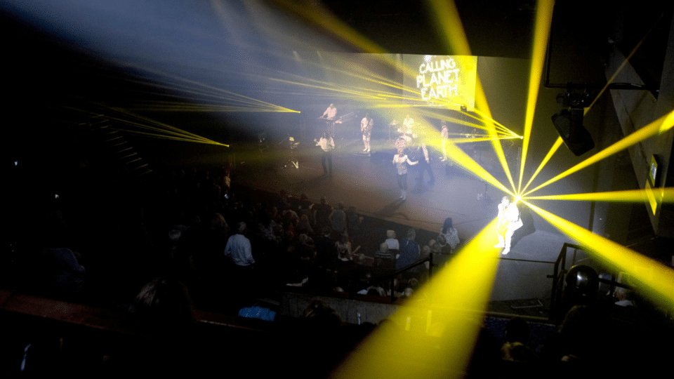 Promotional image for the show 'Calling Planet Earth' in July 2026 at Blackburn Empire Theatre.