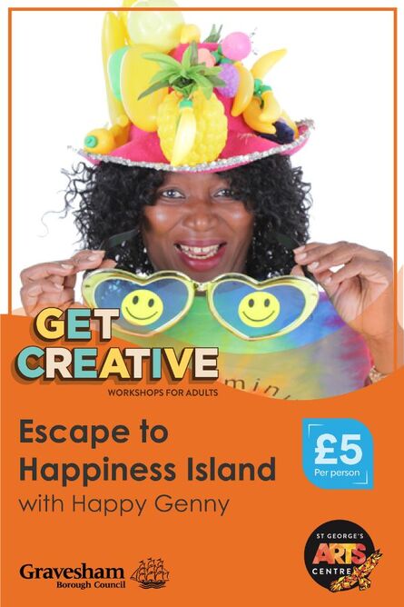  Get Creative – Escape to Happiness Island – Creative Wellbeing Workshop