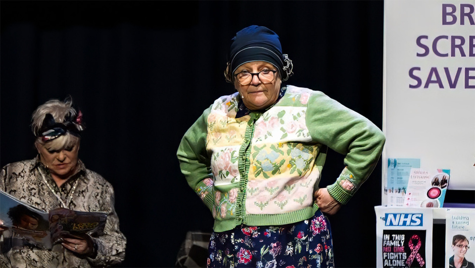 Promotional image for the show 'Tits Up!' in October 2026 at Blackburn Empire Theatre.