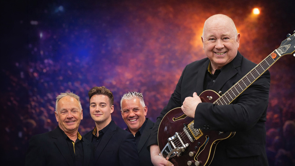 Promotional image for the show 'The Searchers Experience Show - Starring Spencer James' in October 2026 at Blackburn Empire Theatre.