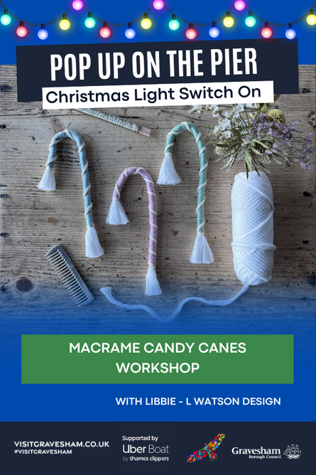  Macrame Candy Cane workshop