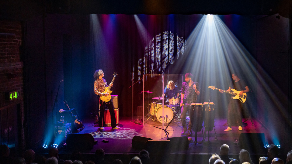 Promotional image for the show 'Man of the World: The Music of Peter Green' in October 2026 at Blackburn Empire Theatre.