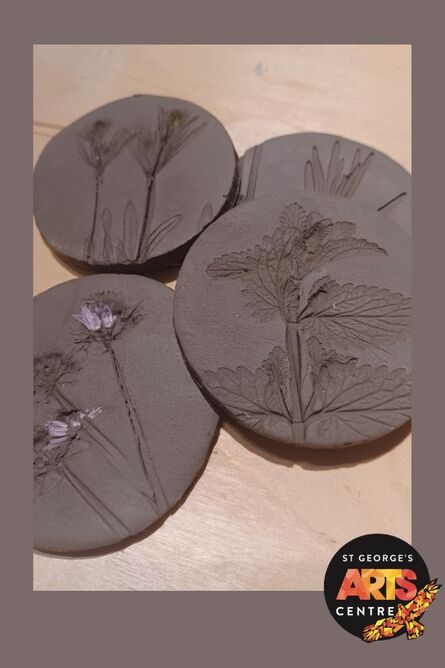  Air Drying Clay Botanical Coasters