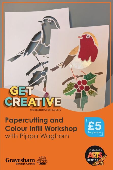  Get Creative – Papercutting & Colour Infill Workshop with Pippa Waghorn