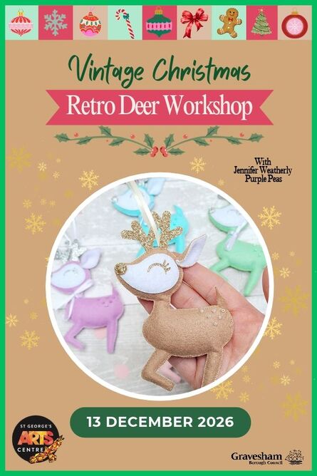  Vintage Christmas: Retro Deer Workshop